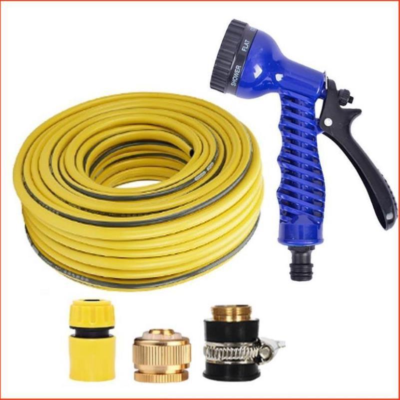 Bộ dây và vòi xịt tăng áp lực nước,rửa xe, tưới cây 20m 206843
