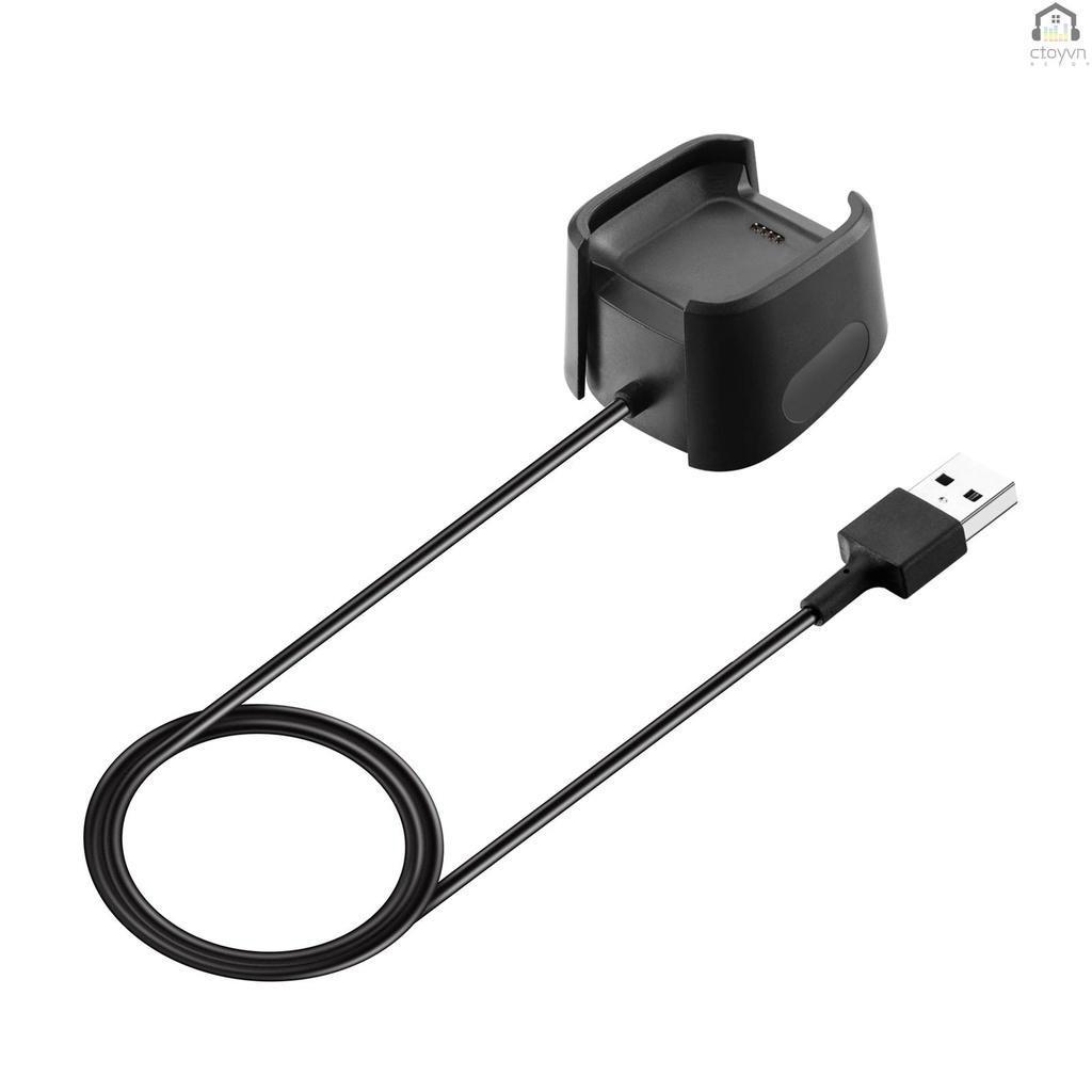 Đế sạc cho đồng hồ thông minh kèm cáp USB 1m cho Fitbit Versa Lite/Versa