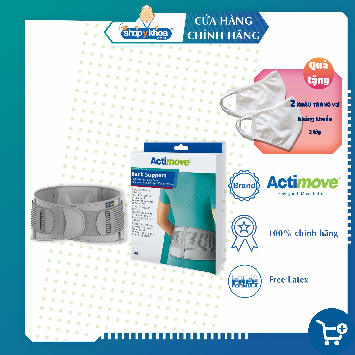 Đai lưng có đệm foam 73450-DAY Actimove Back Support