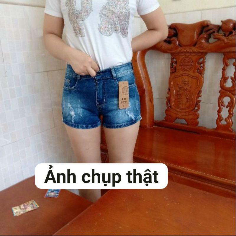 Quần Short Jean Nữ Vải Co Giãn