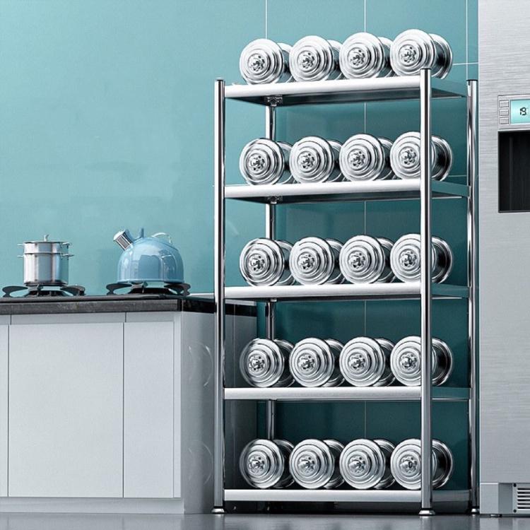 Kệ Inox 304 để đồ nhà bếp, để lò vi sóng đa năng 4, 5 tầng thông minh