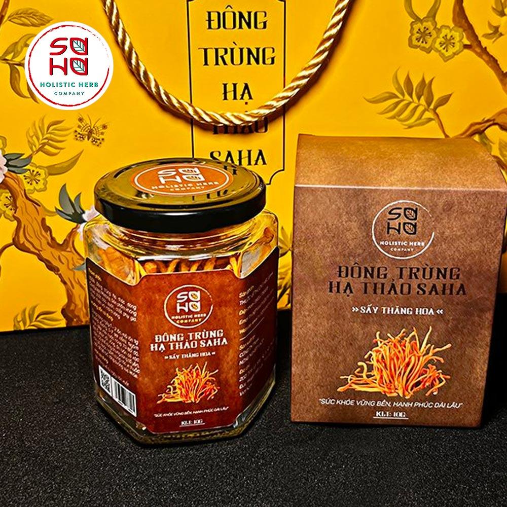 Đông trùng hạ thảo SaHa 10gr sấy thăng hoa - Cải thiện trí nhớ và tốt cho hệ hô hấp