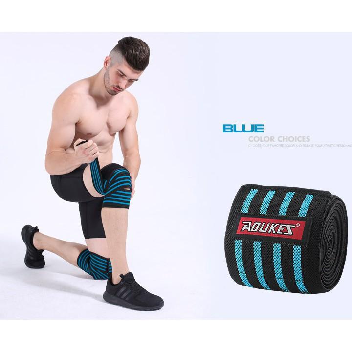 Băng đầu gối , Bó gối thể thao chính hãng Aolikes 7167 dài 180cm magic
