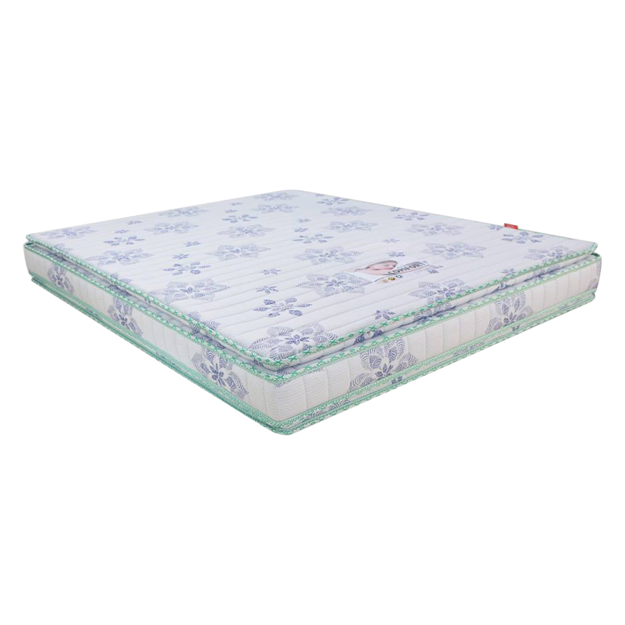 Nệm Cao Su COMFORT 4 Viền Vivian (1.8 x 2.0) - Vải Gấm Damask Cao Cấp Có Chần - Hoa Văn Màu Sắc Ngẫu Nhiên