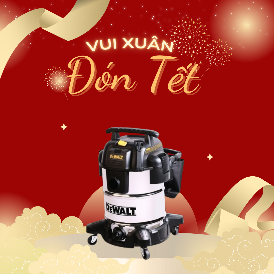Máy hút bụi công nghiệp khô và ướt DeWALT DXV38S -5HP- dung tích 38L - Hàng chính hãng