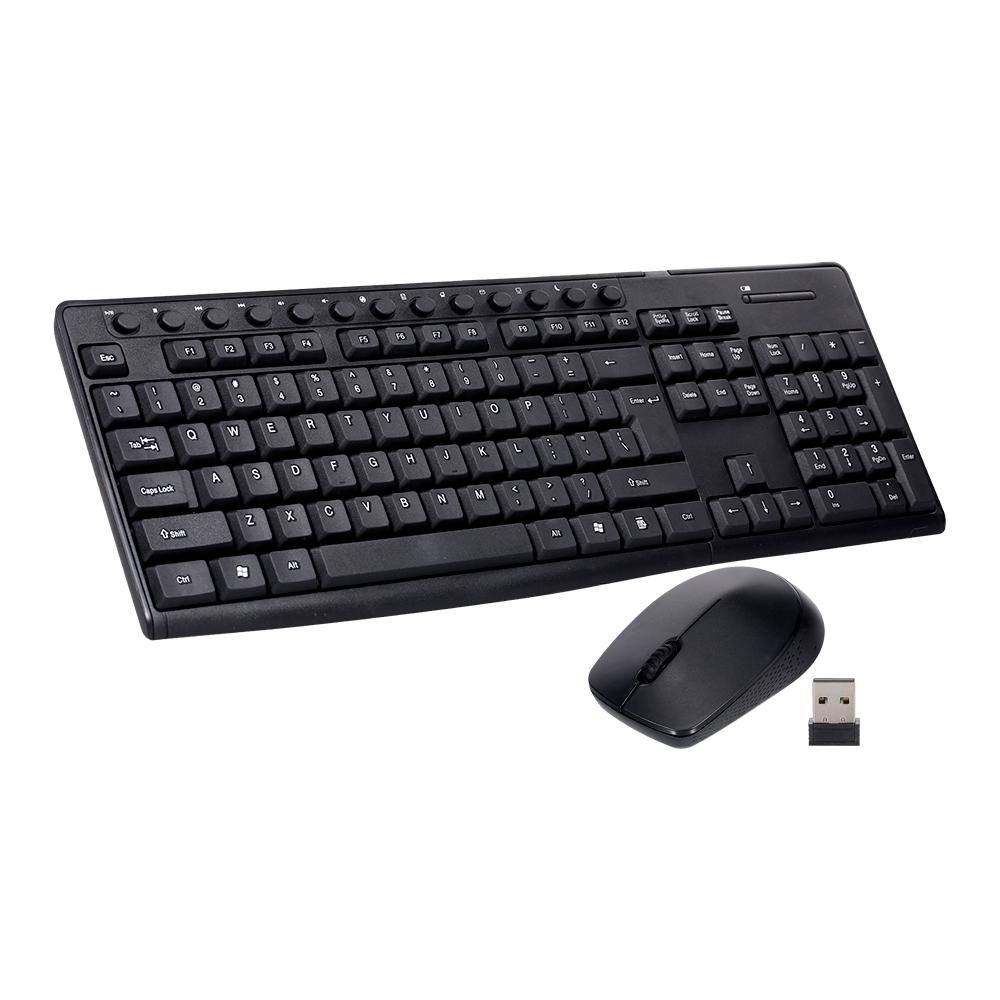 TJ-920  2.4G Wireless Mouse and Keyboard Combo 117 keys Ultra-thin Chocolate Keyboard + Mini Wireless Mouse