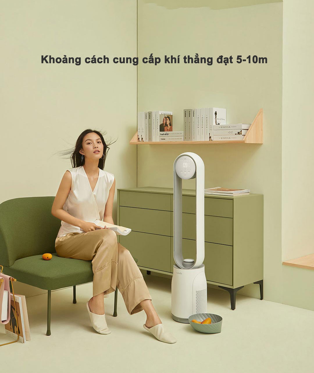 Quạt Không Cánh XIAOMI KEHEAL A2 Tạo Ion Cao Cấp - Hàng Chính Hãng