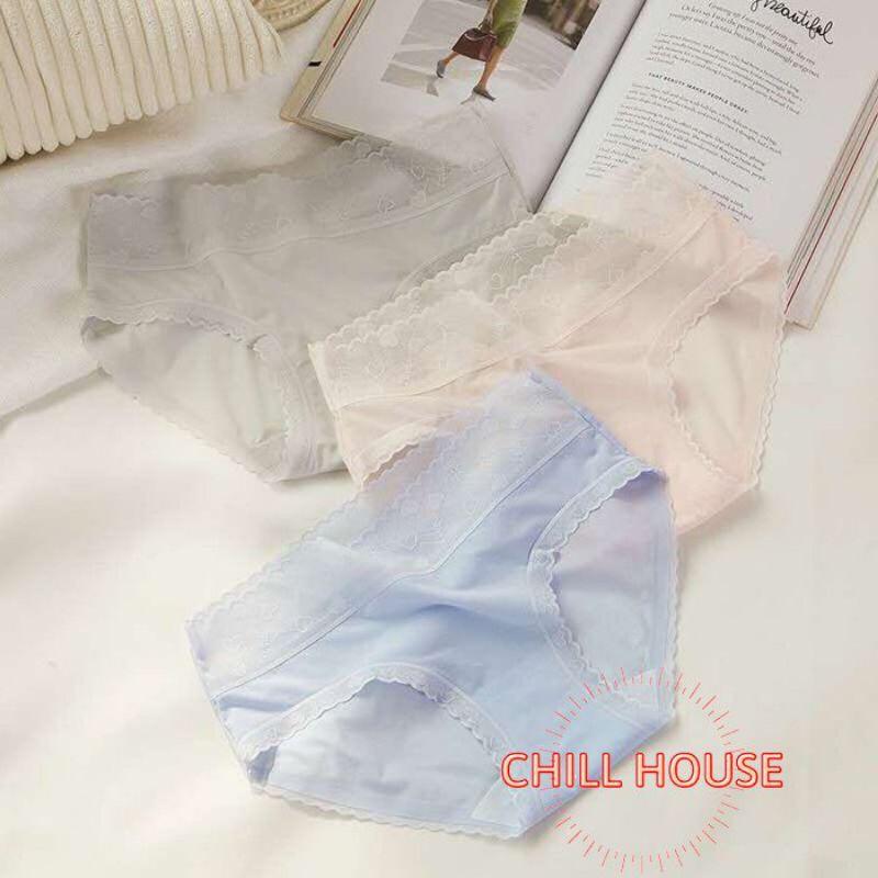 MỚI*Quần Lót SU LỤA Siêu MÁT Phối Ren dấu Đường May Quyến Rũ - CHILLHOUSE
