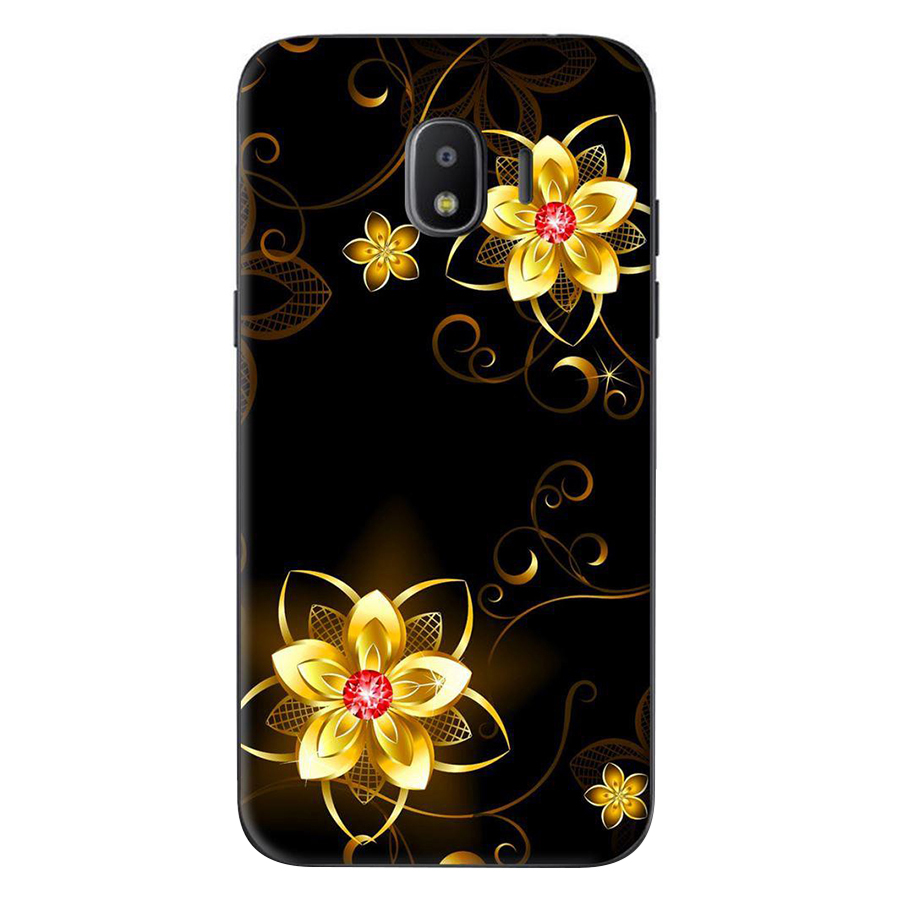 Ốp Lưng Dành Cho Samsung Galaxy J4 2018 - J2 Pro 2018 Họa Tiết Hoa Vàng