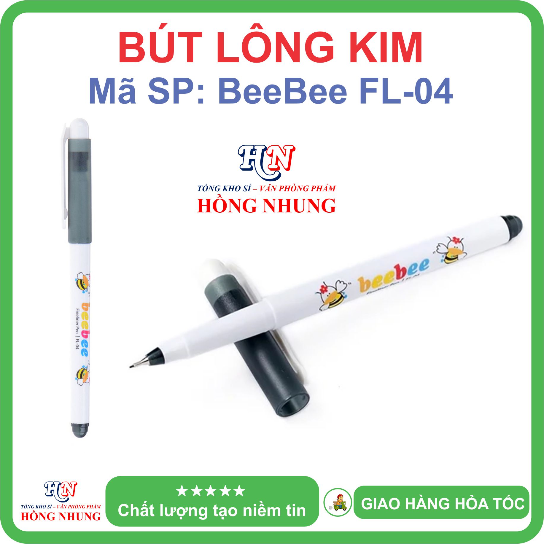 [SALE] Bút lông kim con ong Beebee FL-04, Bút Thiên Long, An Toàn, Không Độc Hại, Kiểu dáng dễ thương