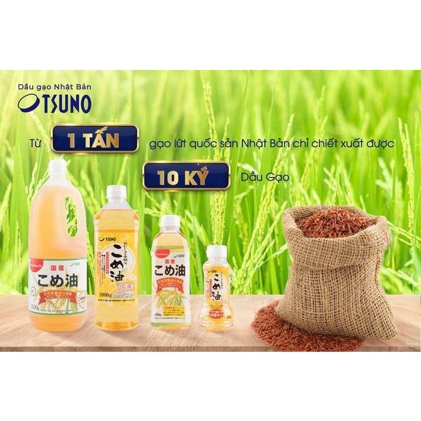 [Date 08/2024] Dầu Mầm Gạo Nhật Bản Tsuno Cao Cấp 500g