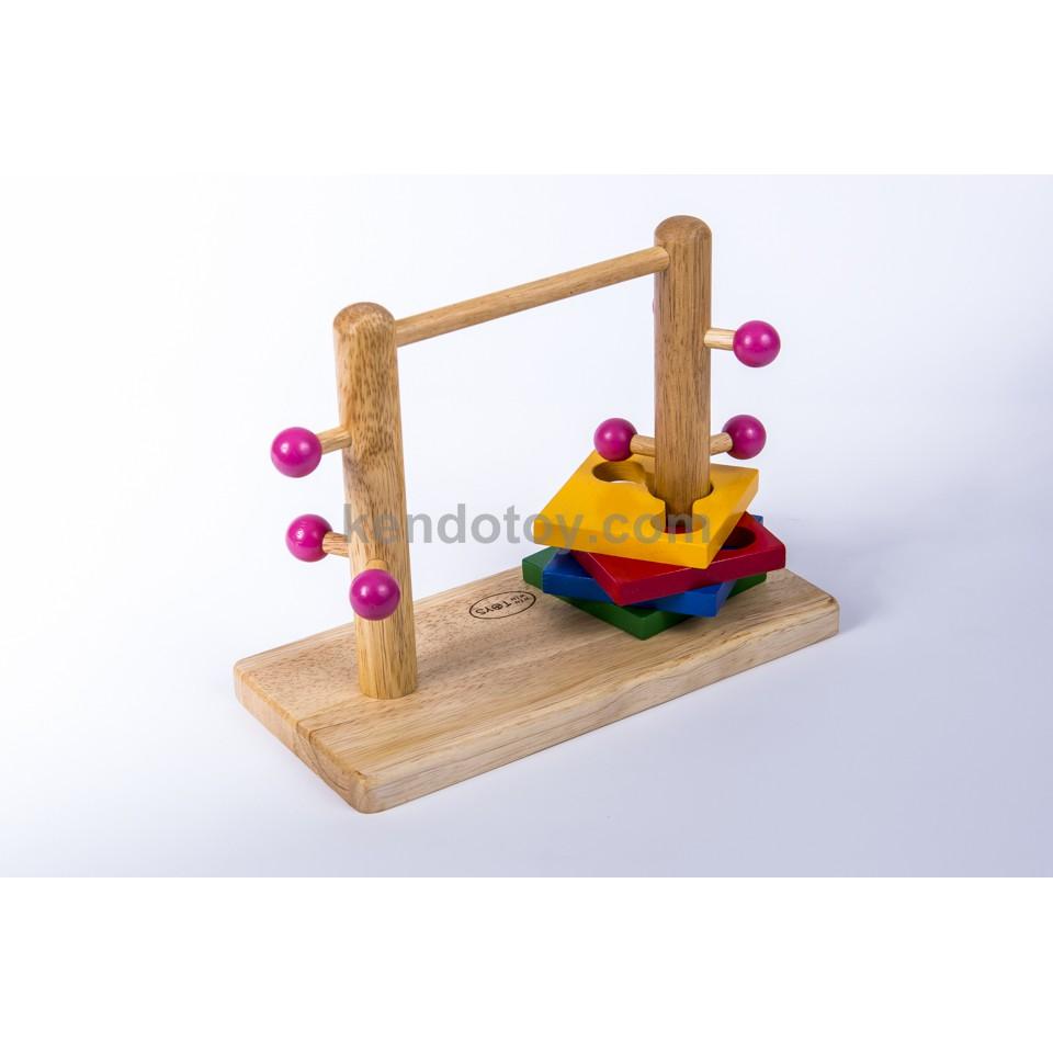 Đường luồn đôi, đồ chơi trẻ em bằng gỗ tự nhiên an toàn