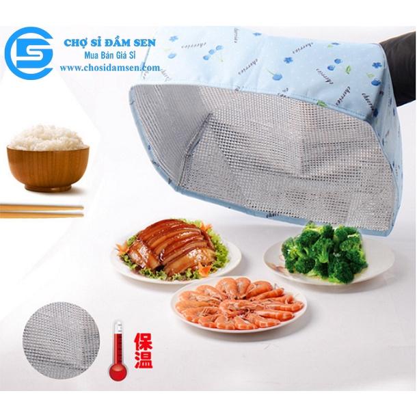 Lồng bàn giữ nhiệt gấp gọn, lồng bàn đậy thức ăn chống côn trùng ruồi và bụi bẩn G168-LongBan