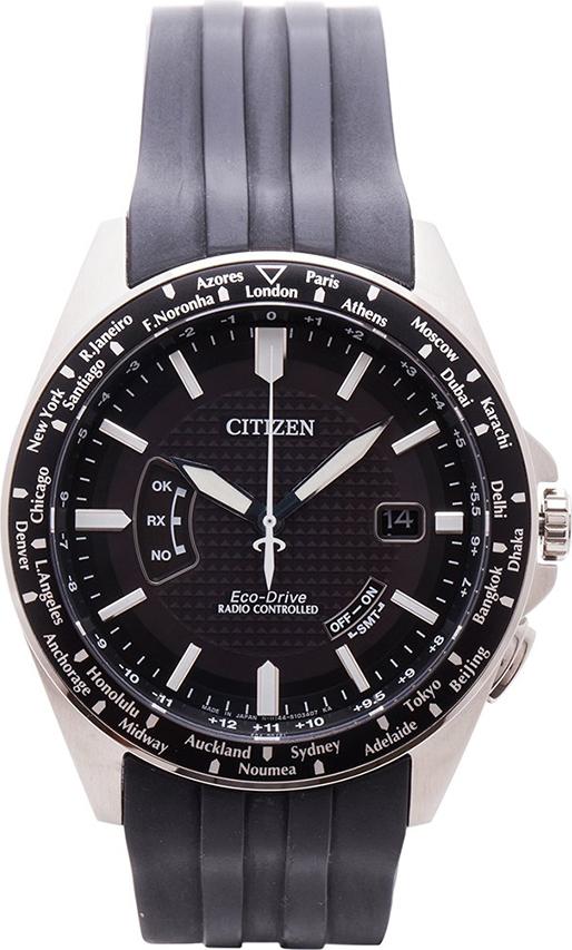 Đồng Hồ Nam Dây Cao Su Citizen CB0027-00E (44mm) - Đen