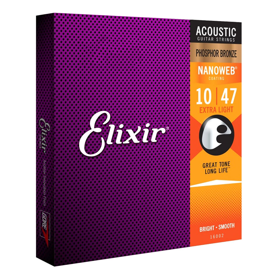 Dây Đàn Guitar Acoustic Elixir 16047 (Cỡ 10)