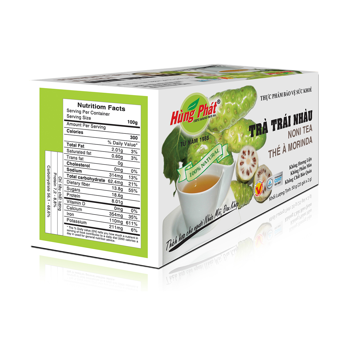 TRÀ TRÁI NHÀU 50g THP TỐT CHO XƯƠNG KHỚP VÀ GIÚP GIẢM CÂN HIỆU QUẢ - TỐT CHO NGƯỜI TIỂU ĐƯỜNG