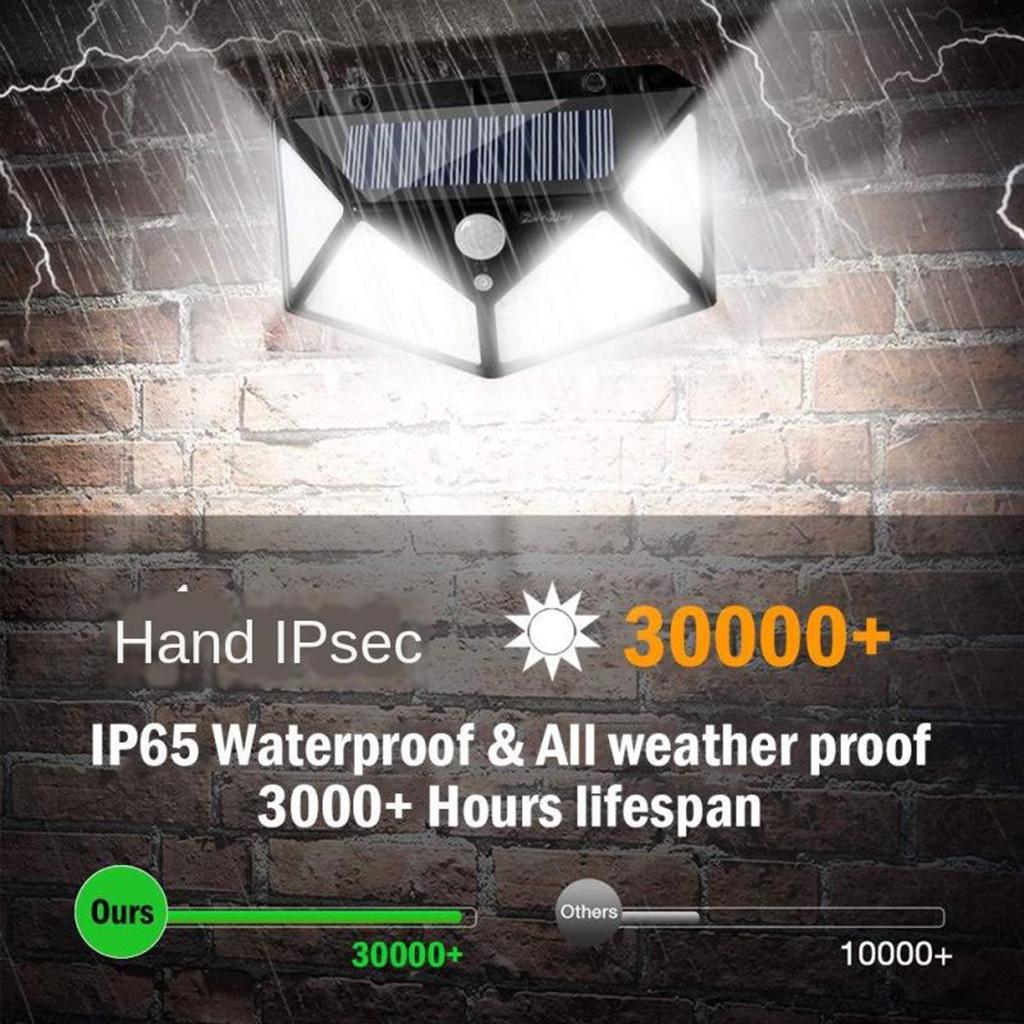 LED Solar Sensor Wall Light Yard Garden Lamp