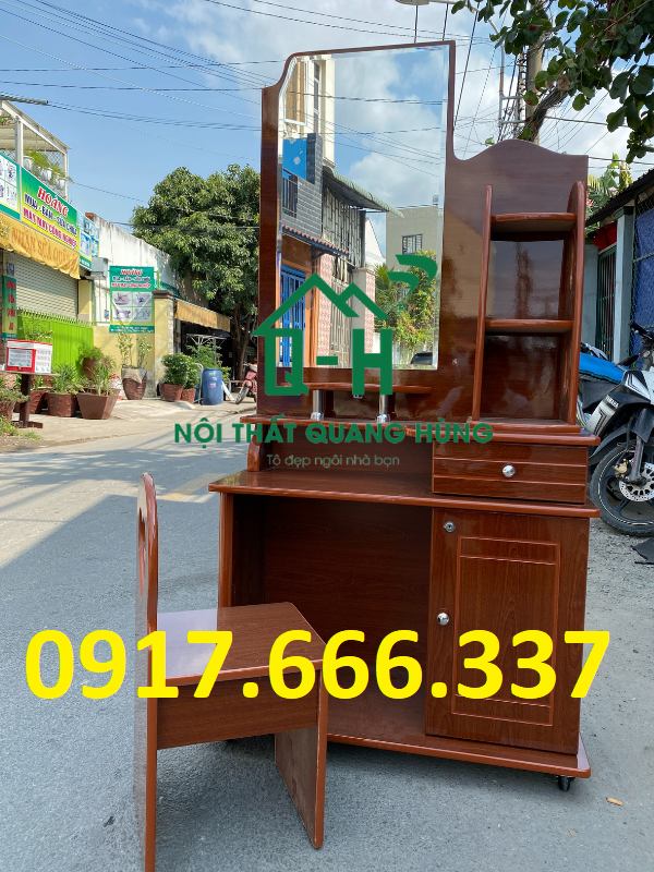 BÀN TRANG ĐIỂM KÍNH VUÔNG VÁN OKAL DÀNH CHO PHÁI ĐẸP