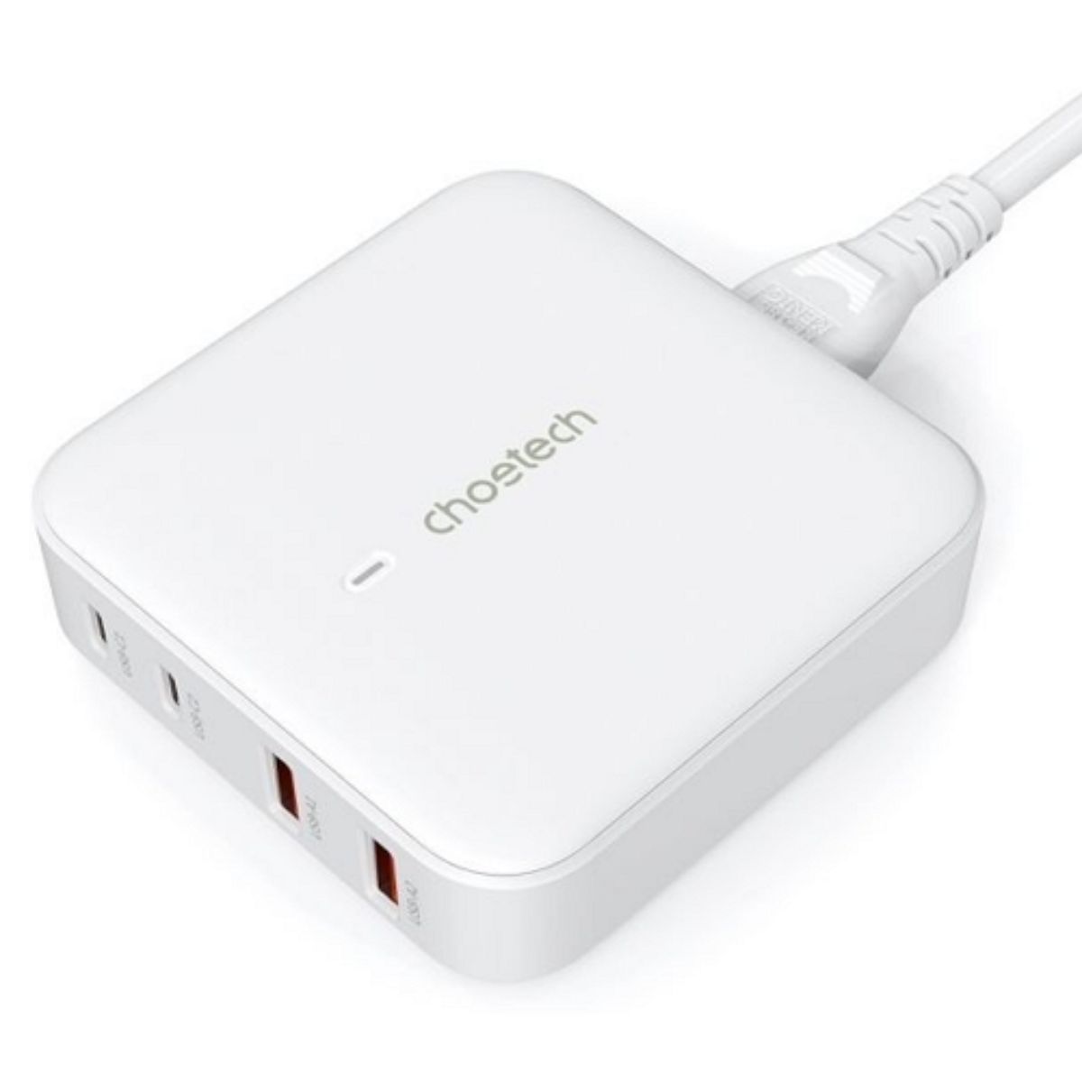 Bộ sạc Choetech PD8008 siêu nhanh GAN PD 100W (2* PD+ 2* USB A) - hàng chính hãng