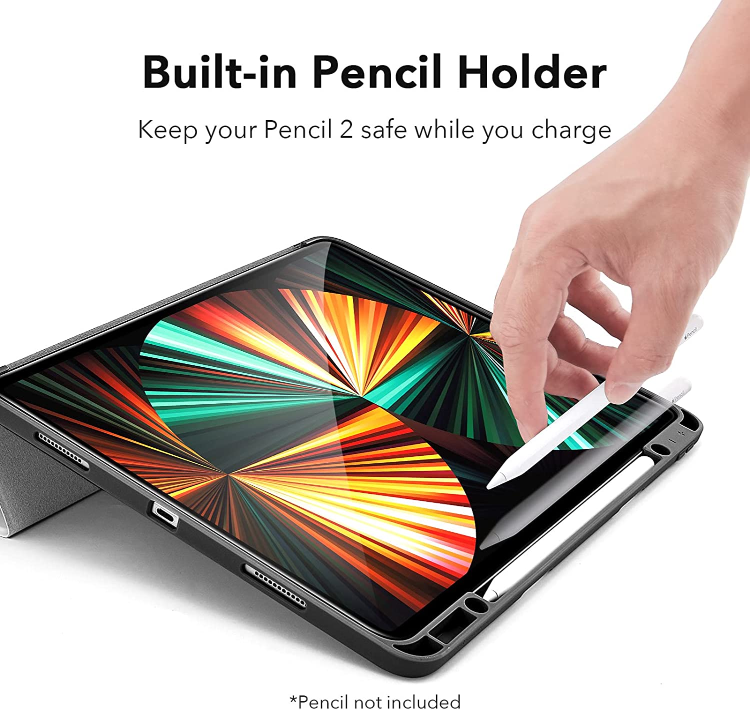 Bao Da Dành Cho iPad Pro 11 inch 2021/2022 và iPad Pro 12.9 inch 2021/2022 ESR Rebound Pencil Holder - Hàng Nhập Khẩu