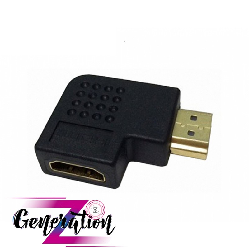 Đầu đổi góc HDMI 90 độ cong khuỷu tay chuẩn M/F