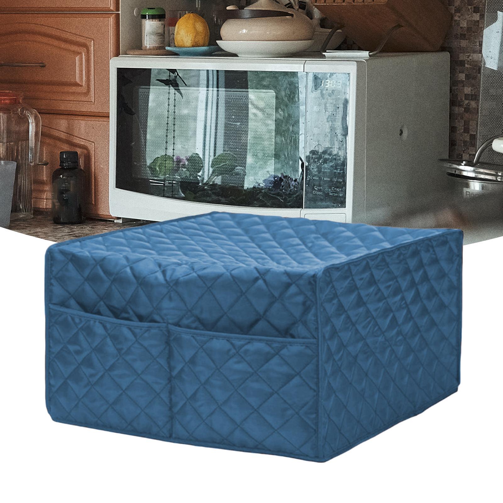 Microwave Cover Storage Pockets Kitchen Sturdy Small Kitchen Appliance Cover