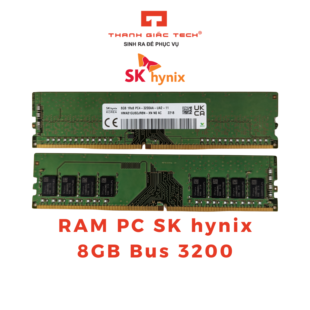 RAM Máy Tính Để Bàn PC Hynix DDR4 8GB Bus 3200 - Hàng Nhập Khẩu
