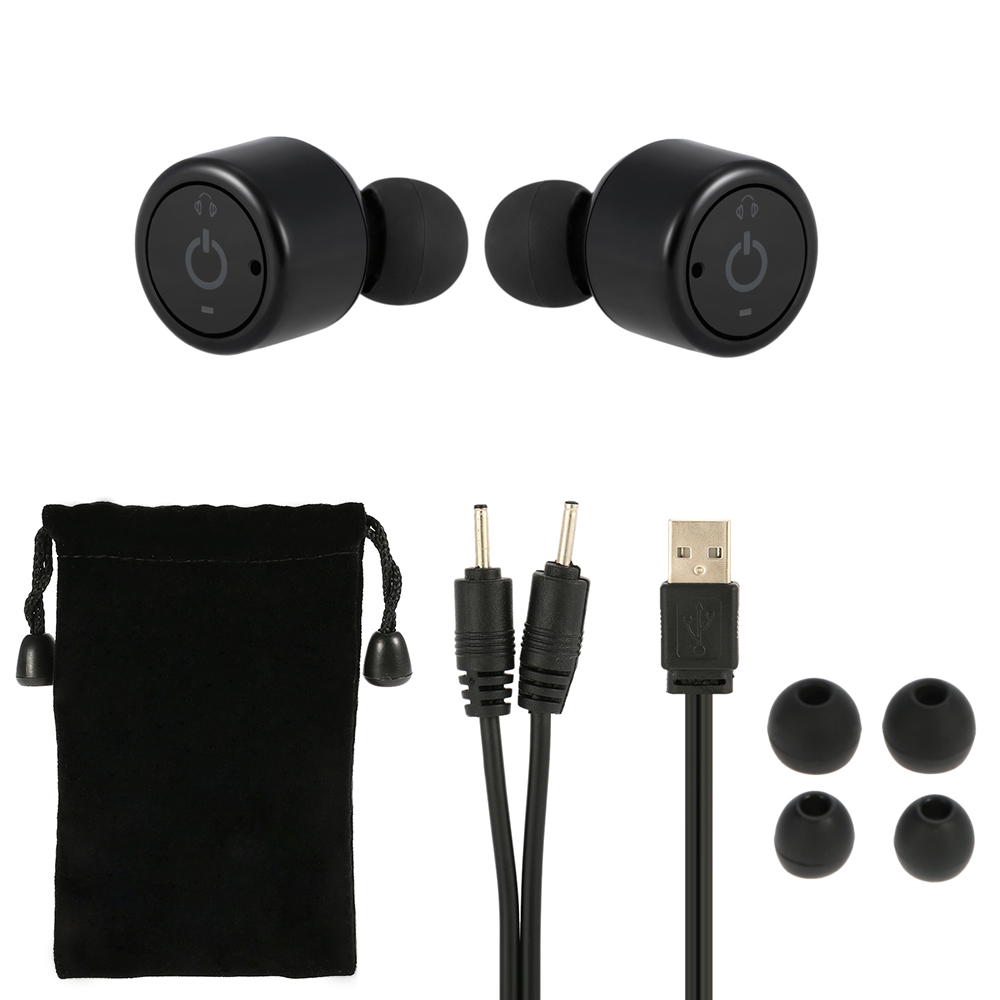 Tai Nghe Thể Thao Không Dây Bluetooth X1t True 4.2 Có Mic Màu Đen Để Nghe Khi Tập Chạy