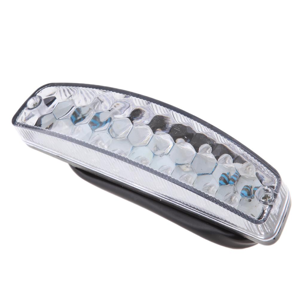 Universal Motorbike Cafe Racer Red LED Rear Tail Light Indicator Brake Lamp