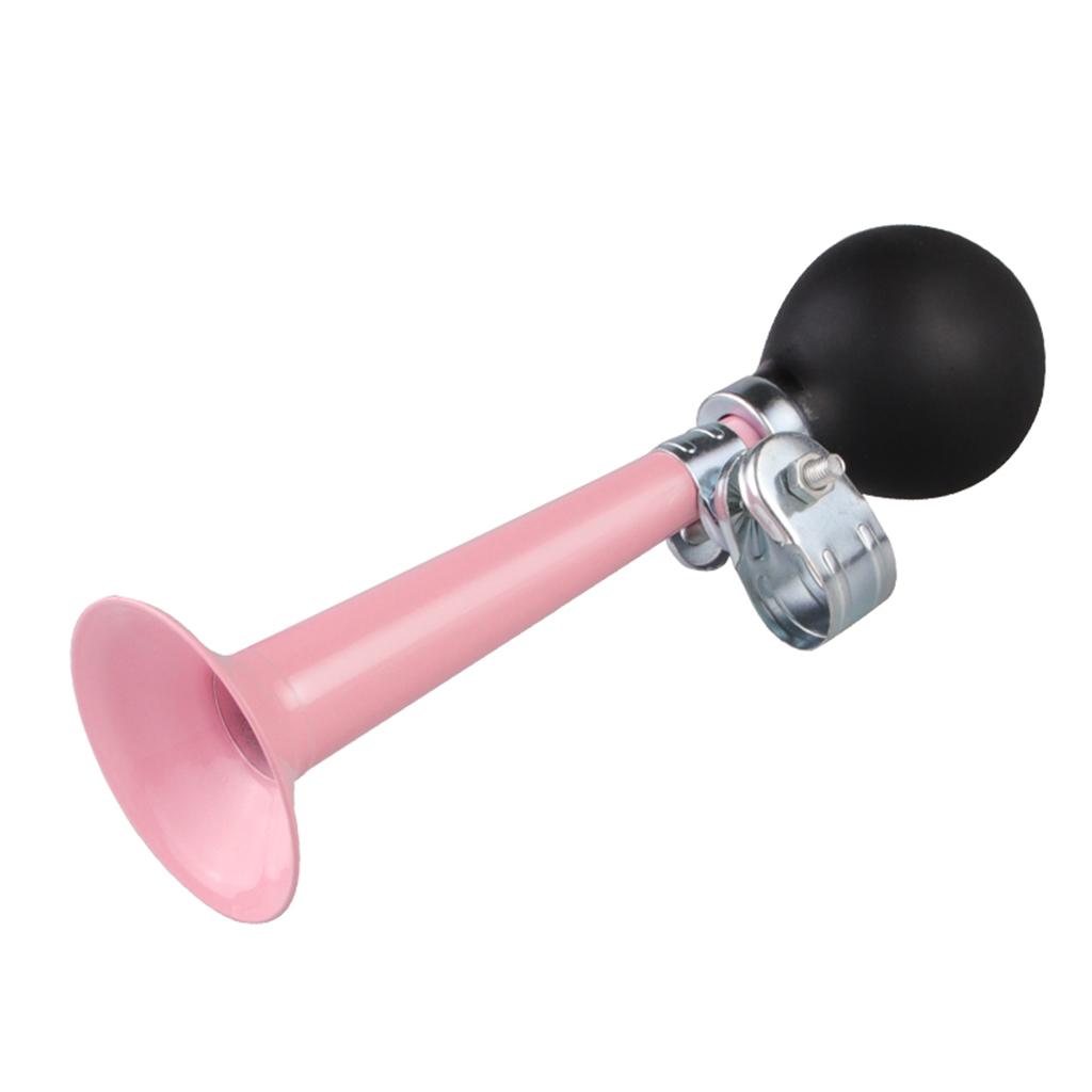 2xBike Cycling Air Horn Hooter Bell Straight Horn Squeeze Rubber Bulb Pink