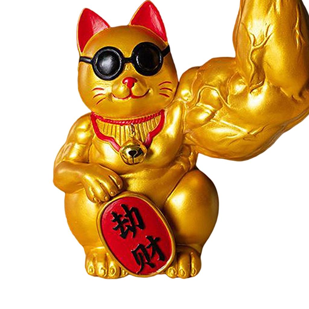 Tượng mèo May Mắn Tài Lộc