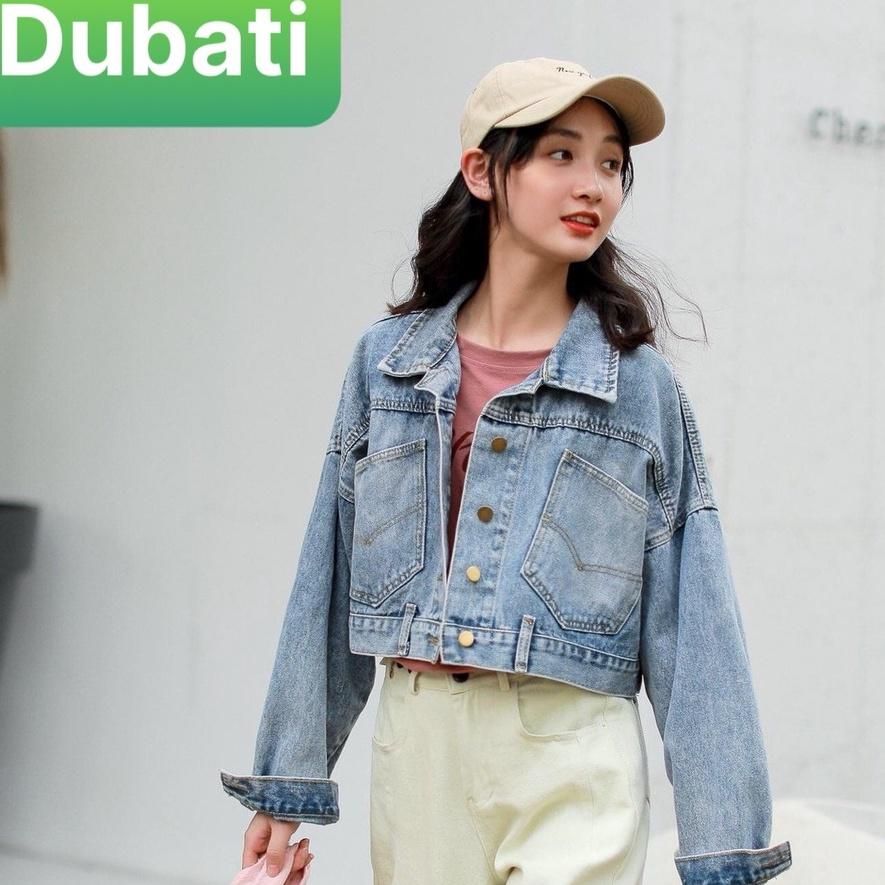 ÁO KHOÁC JEAN NỮ 3 CÚC SAU CÁ TÍNH THỜI TRANG SIÊU HOT- DUBATI FASHION