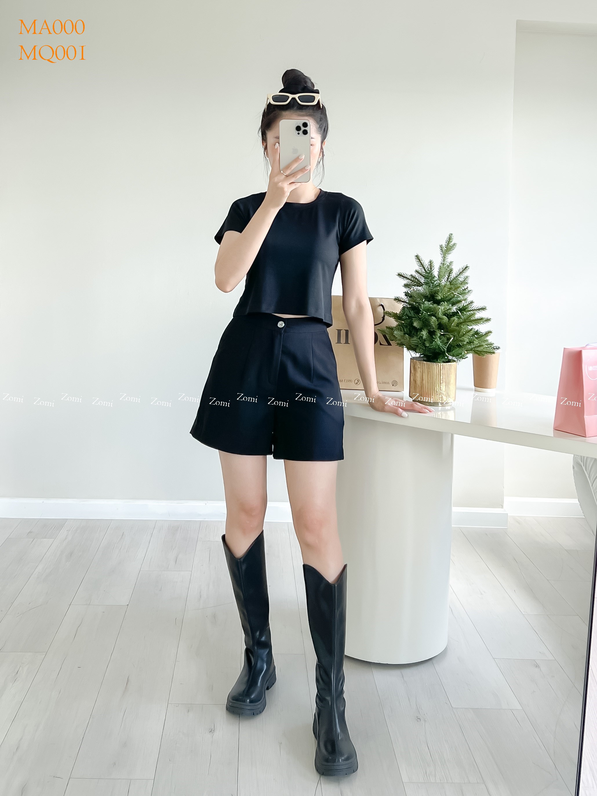 Áo thun nữ croptop tay ngắn dễ thương thiết kế Zomi MA000