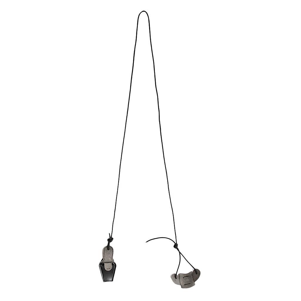 2x Leather Archery Bowstring Install Tool Rope Recurve Bow Stringer String