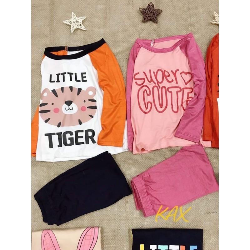 Bộ dài tay thun lạnh Kwoo cho bé