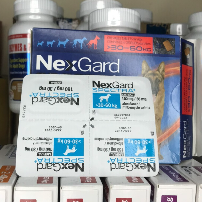 Một Hộp ( 3 viên) Nexgard Spectra Diệt Ve Chó 30-60Kg