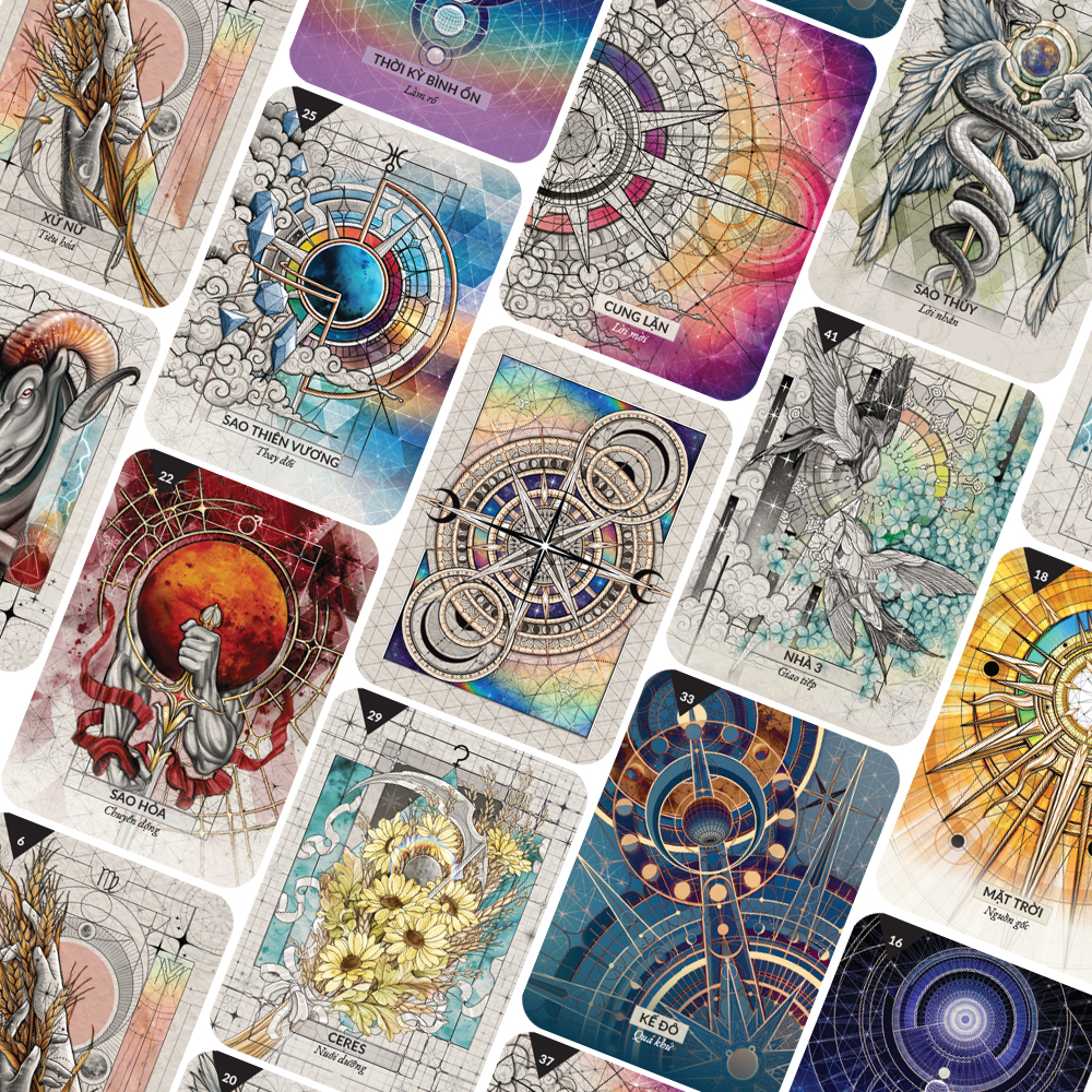 [Boxset Việt Hoá] -Starcodes Astro Oracle (Bộ Bài &amp; Sách Hướng Dẫn)