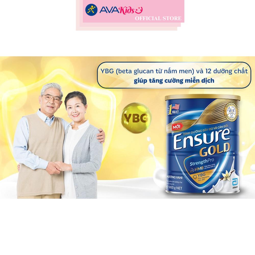 Sữa bột người lớn Ensure Gold StrengthPro hương vani 800g