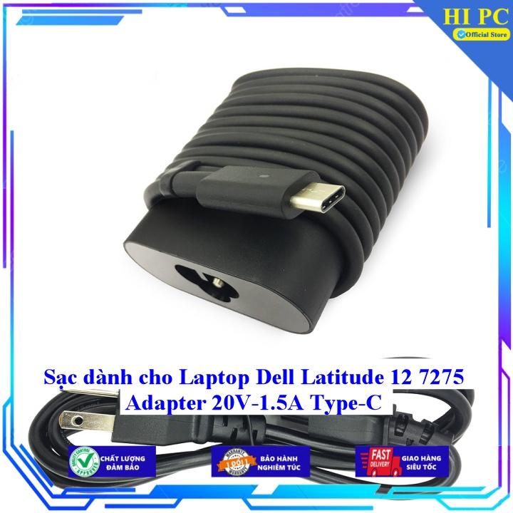 Sạc dành cho Laptop Dell Latitude 12 7275 Adapter 20V-1.5A Type-C - Hàng Nhập khẩu