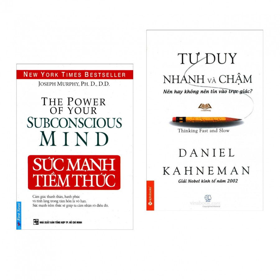 Combo Nghệ Thuật Tư Duy: Sức Mạnh Tiềm Thức + Tư Duy Nhanh Và Chậm - Tặng kèm bookmark PD siêu đẹp