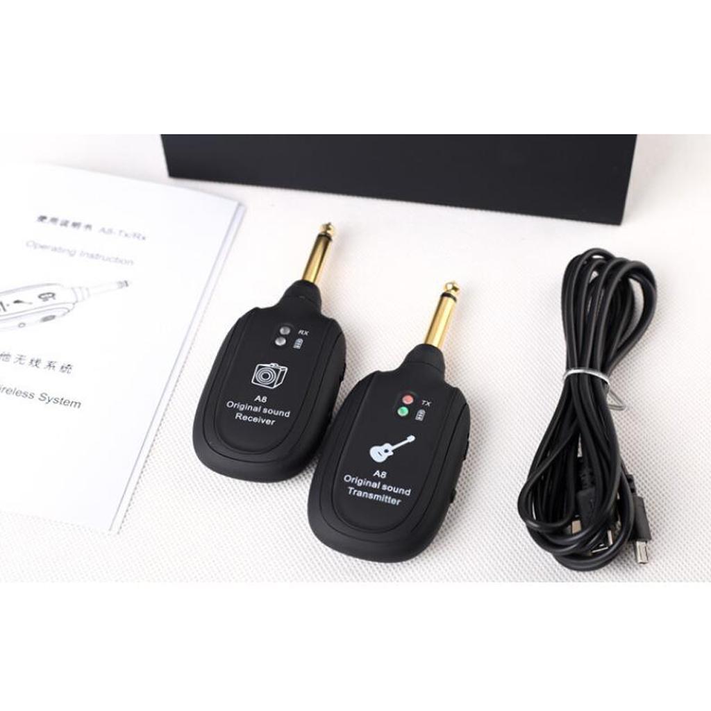 Electric Guitar Bass UHF Wireless System, Audio Transmitter And Receiver Set