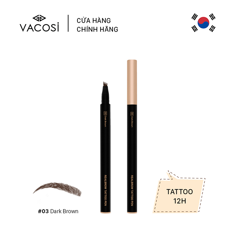 Bút Kẻ Mày Phẩy Sợi VACOSI - REALBROW TATTOO PEN