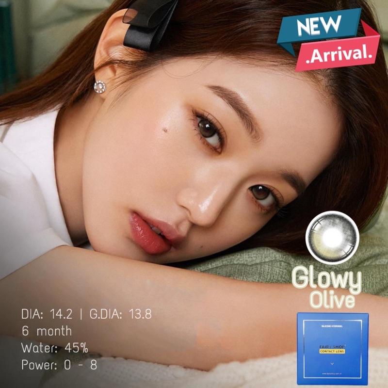 Kính Áp Tròng Glowy Olive 14.2 - FAIRY SHOP CONTACT LENS - Độ 0 đến 8