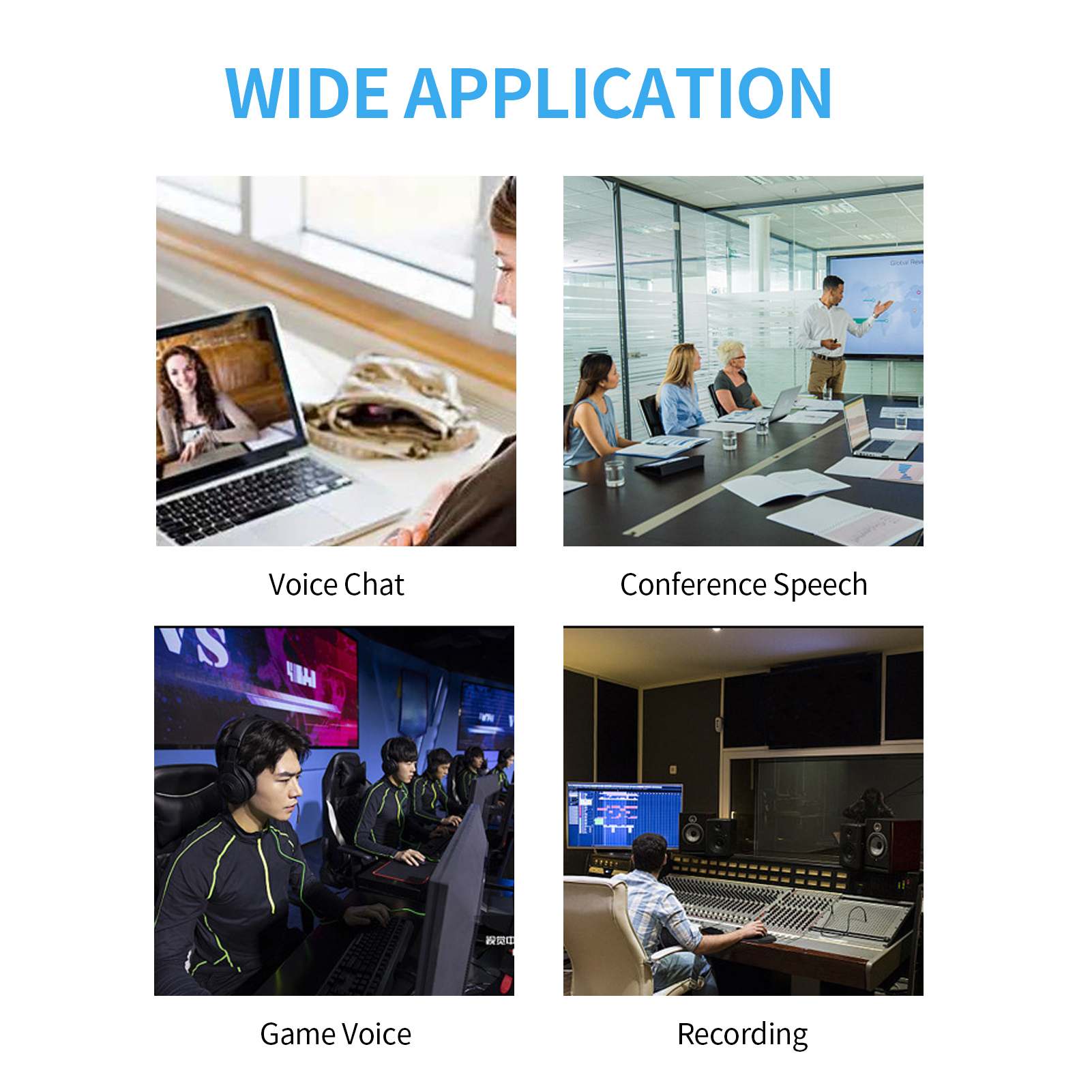 Bộ Ngưng Tụ Micrô 360° USB Cho Hội Nghị Trò Chuyện Bằng Giọng Nói Từ Xa