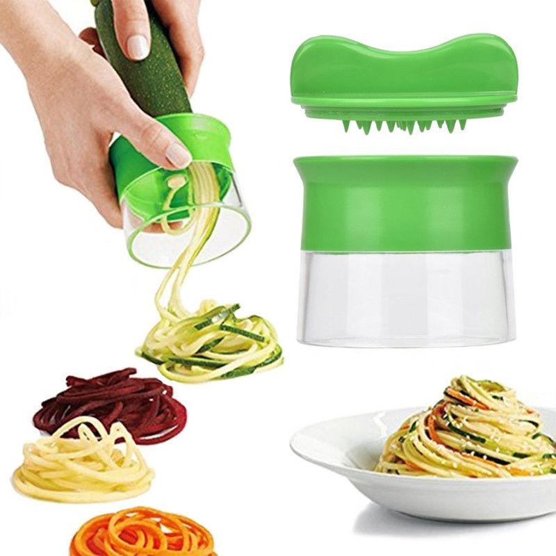 Dao cắt rau củ spaghetti tay, dao cắt rau củ 3 lưỡi, dao cắt mì rau củ cà rốt, dưa leo, khoai tây, bí đỏ, bí xanh, hành tây
