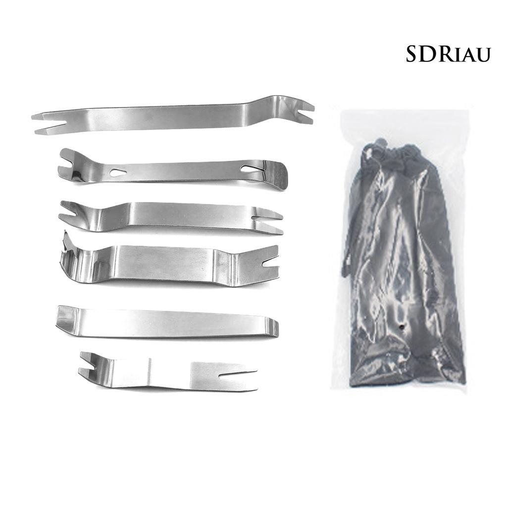 Bộ 6 Dụng Cụ Tháo Gỡ Âm Thanh Xe Hơi Bằng Thép Không Gỉ