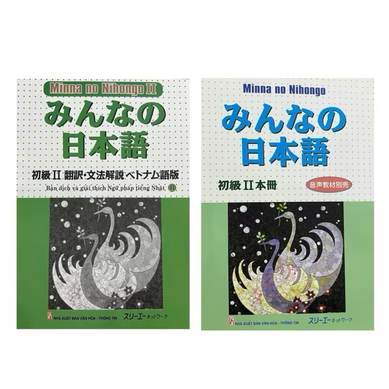 ￼Sách - ( Combo  ) Minna No Nihongo Sơ Cấp 2 Dành Cho Trình Độ N4 Bộ 2 Cuốn Cơ Bản