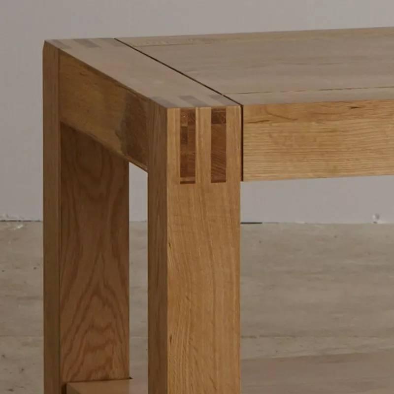 Bàn trà sofa mặt gỗ 2 tầng IBIE Alto gỗ sồi màu tự nhiên