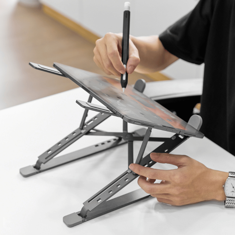 Stand/ Giá Đỡ Nhôm Cho Macbook 2 Tầng N8 - Hàng Chính Hãng