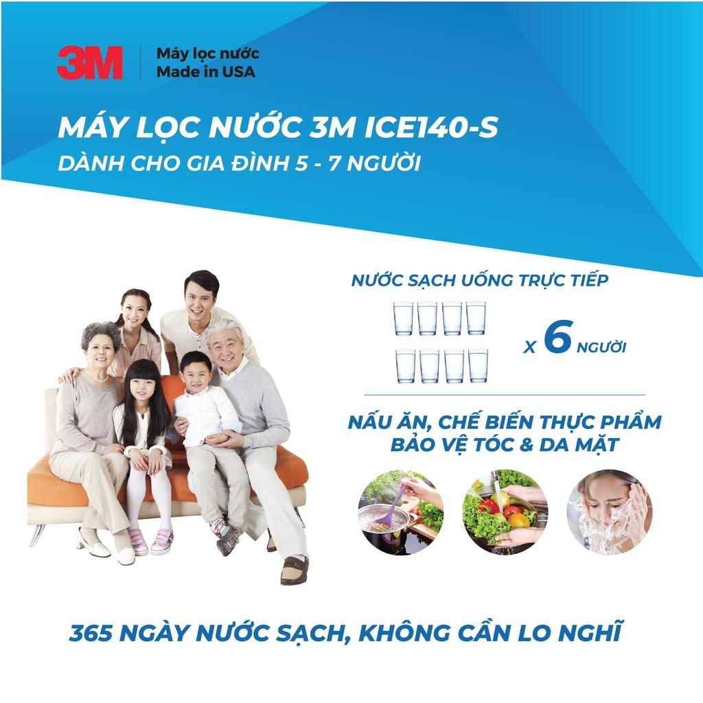 Máy Lọc Nước 3M ICE140-S Kèm Vòi 3M Không Điện - Hàng Chính Hãng